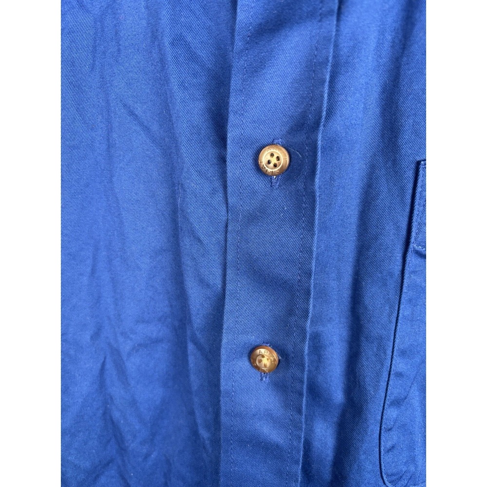 ARIAT Men's Shirt XXL Blue Button Down Long Sleeve Shirt Classic Western 3551 - Picture 13 of 16